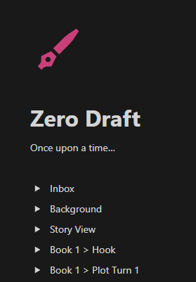 Screenshot of my draft as it appears on my phone on Notion