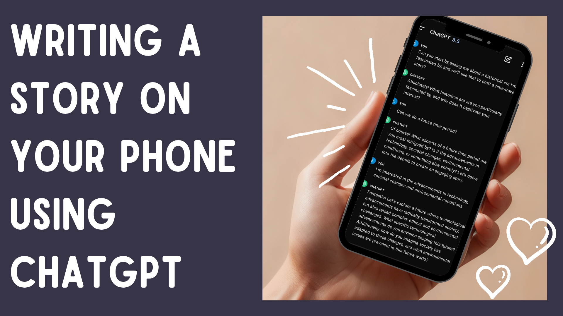 Vlog: Writing a Story on Your Phone Using ChatGPT – Ep. 1: Starting a Novel