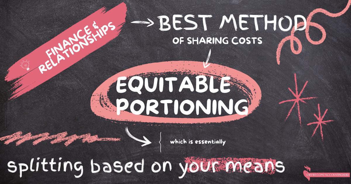 The Best Way to Split Finances in a Relationship: The Equitable Portioning Method