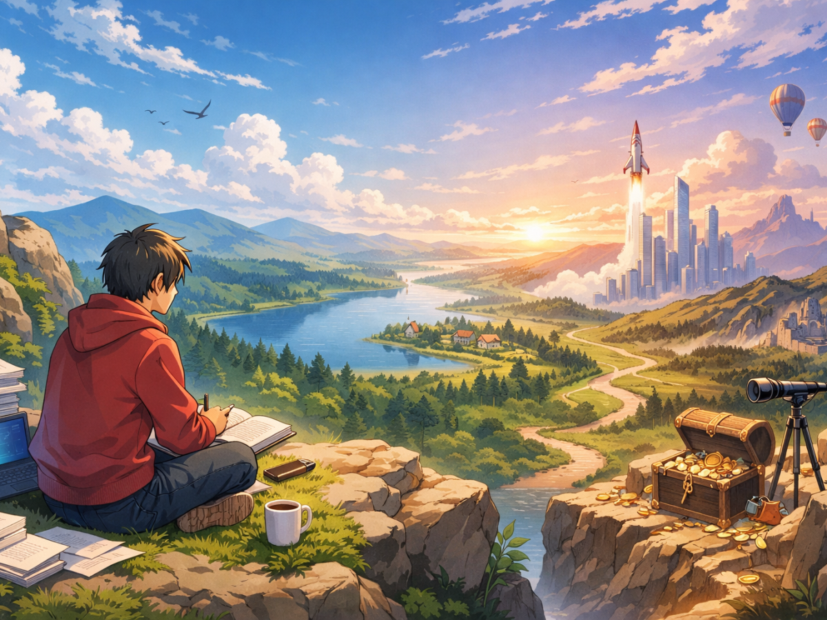 Now & the Horizon: A Calm Goal-Setting System for Chaotic Dreamers Who Want It&nbsp;All