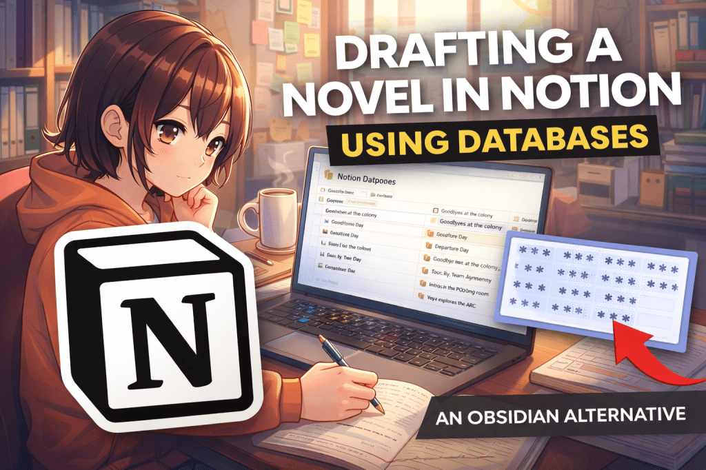 How to Draft a Novel Using Relational Notion Databases as an Obsidian&nbsp;Alternative